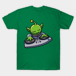 DJ Alien Green T-Shirt